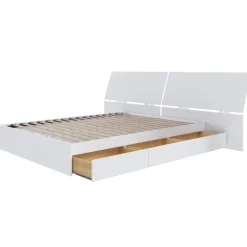 Nexera Queen Bed with 3-Drawer Storage and Headboard (60