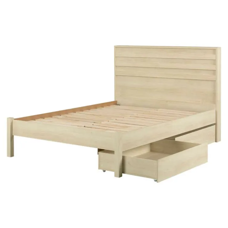 Meubles South Shore Queen Bed with 2-Drawer Storage and Headboard (60") - South Shore Outlet