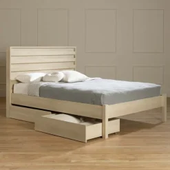 Meubles South Shore Queen Bed with 2-Drawer Storage and Headboard (60