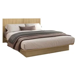 SUA-V Queen Bed with Headboard (60") Natural New