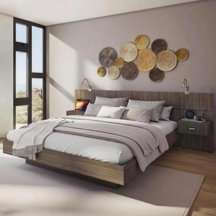 SUA-V Queen Bed with Headboard (60") Fashionista Discount