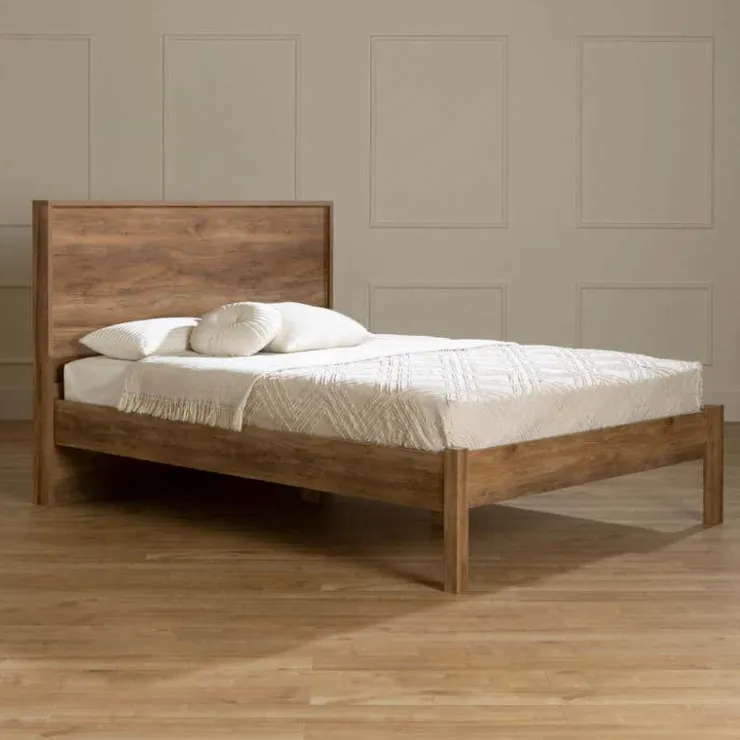 Meubles South Shore Queen Bed with Headboard (60") - South Shore Natural Mango Wood Sale