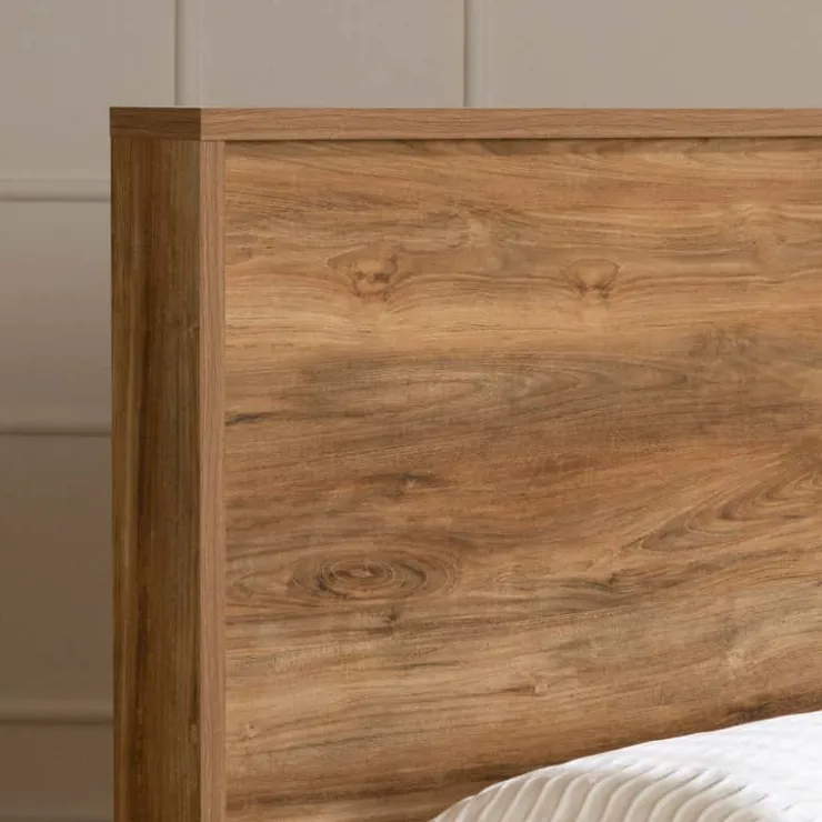 Meubles South Shore Queen Bed with Headboard (60") - South Shore Natural Mango Wood Sale