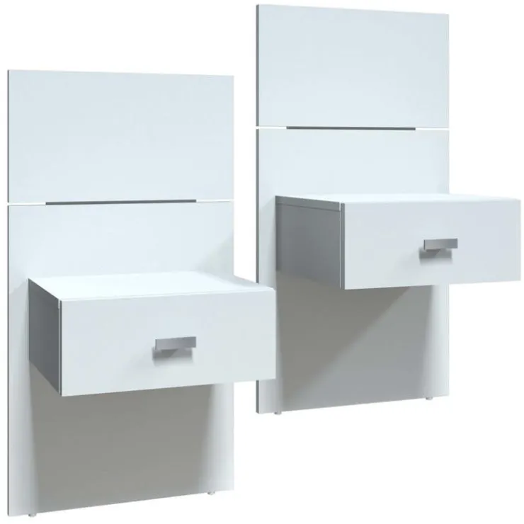 SUA-V Queen Bed with Headboard (60") White Sale