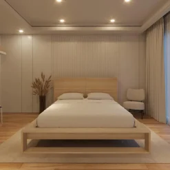 Nexera Queen Bed with Headboard (60") - Natural Blonde Oak Online