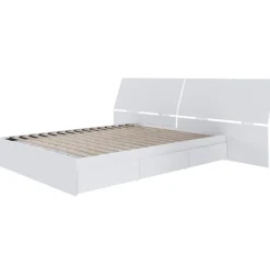 Nexera Queen Bed with Headboard (60") - White Sale