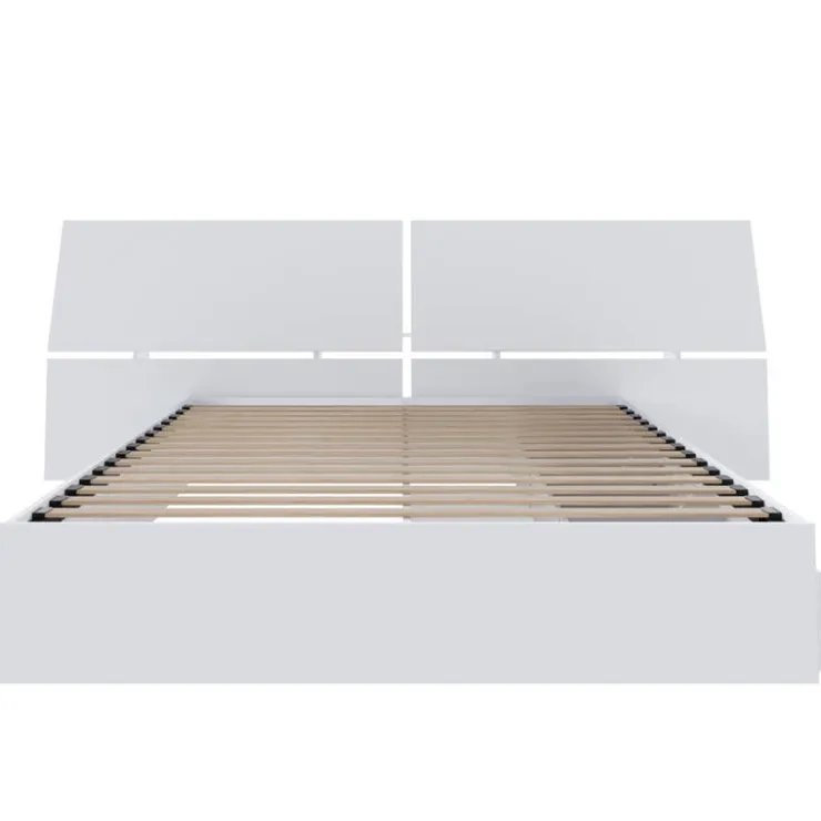 Nexera Queen Bed with Headboard (60") - White Sale