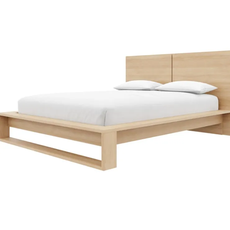 Nexera Queen Bed with Headboard (60") - Natural Blonde Oak Online