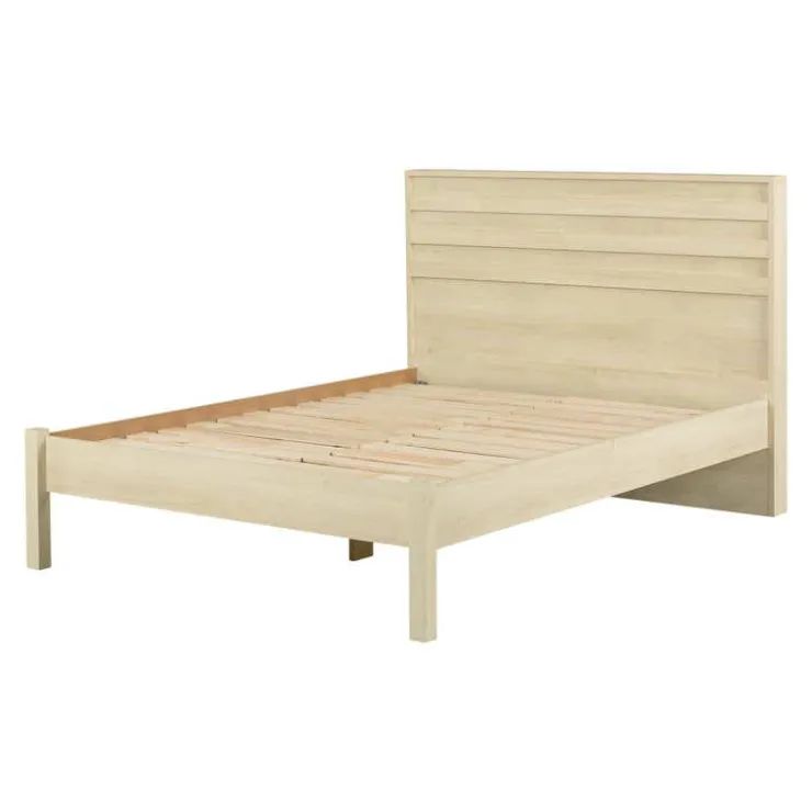 Meubles South Shore Queen Bed with Headboard (60") - South Shore Bleached Oak Online