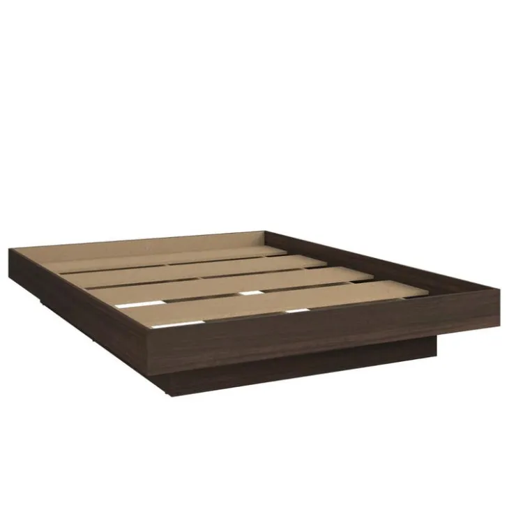 SUA-V Queen Bed with Headboard (60") Brown New