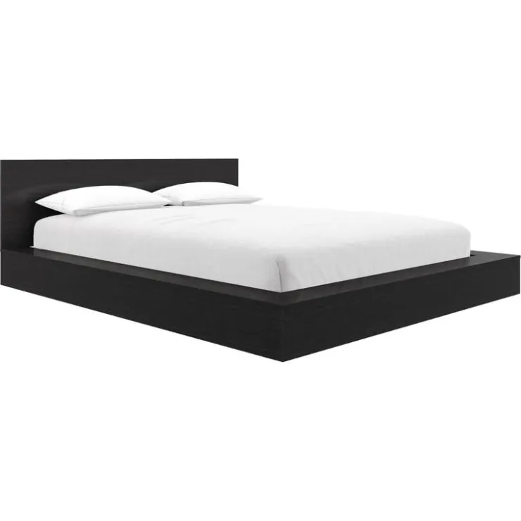 Nexera Queen Bed with Headboard (60") - Black Karisma New