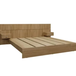 SUA-V Queen Bed with Wall Units & Nightstands (60") Fashionista Online