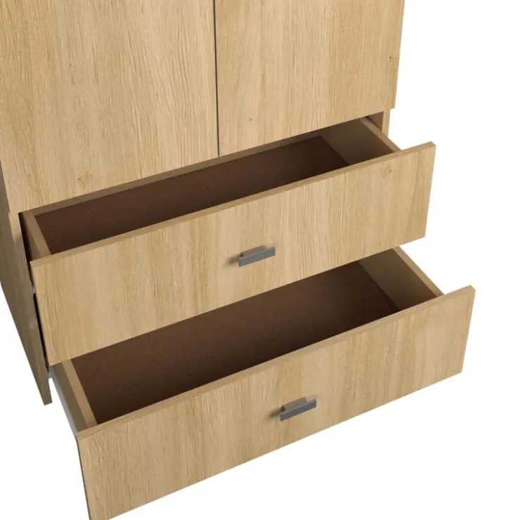 SUA-V Queen Bedroom Set (60") - 5 pcs Natural Clearance