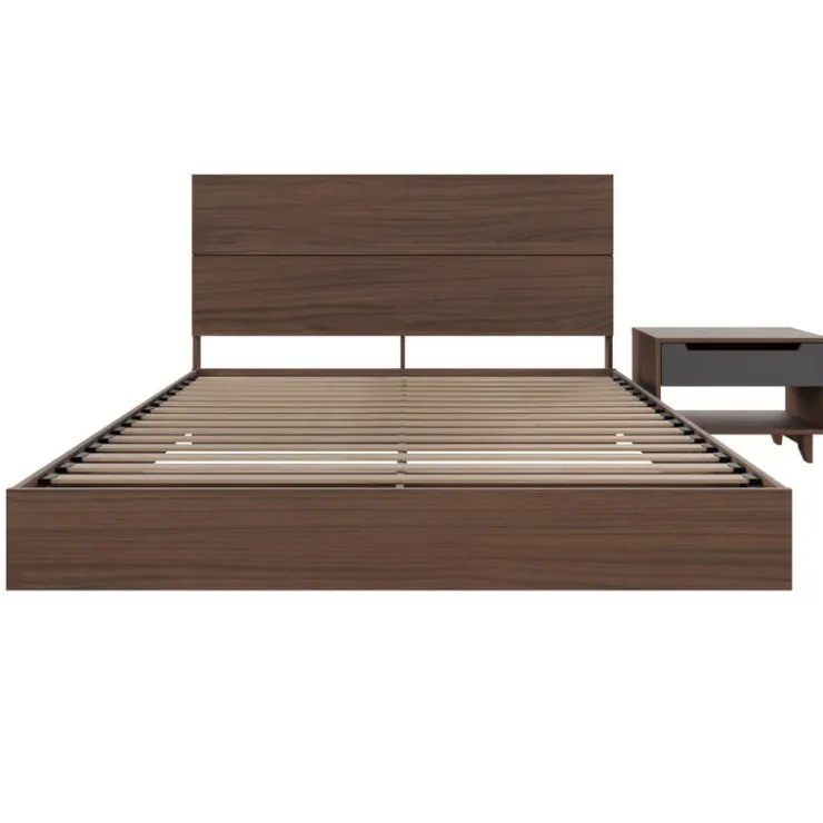 Nexera Queen Bedroom Set (60") - 3 pcs - Walnut & Charcoal Best