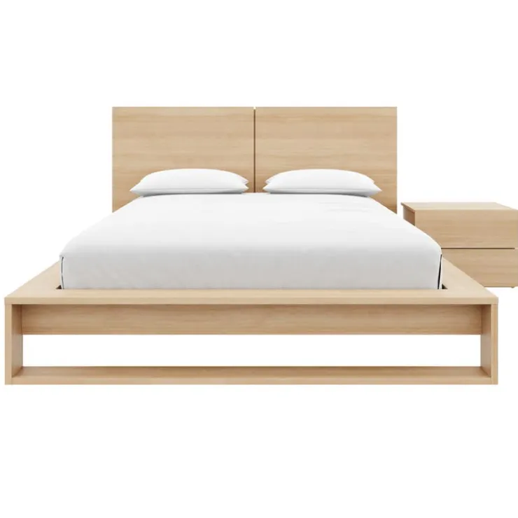 Nexera Queen Bedroom Set (60") - 3 pcs - Natural Blonde Oak Outlet