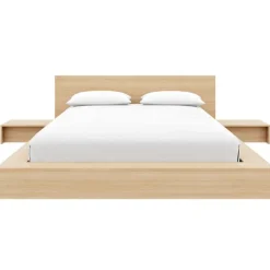 Nexera Queen Bedroom Set (60") - 4 pcs - Natural Blonde Oak Sale