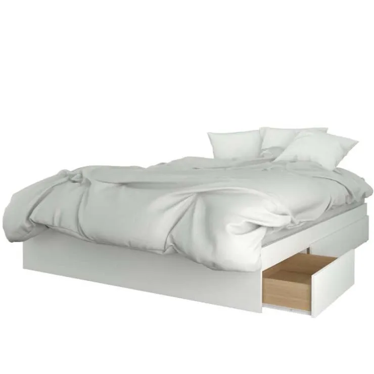 Nexera Queen Bedroom Set (60") - 3 pcs - Brown and White Outlet