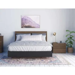 Nexera Queen Bedroom Set (60") - 3 pcs - Brown and Black Online