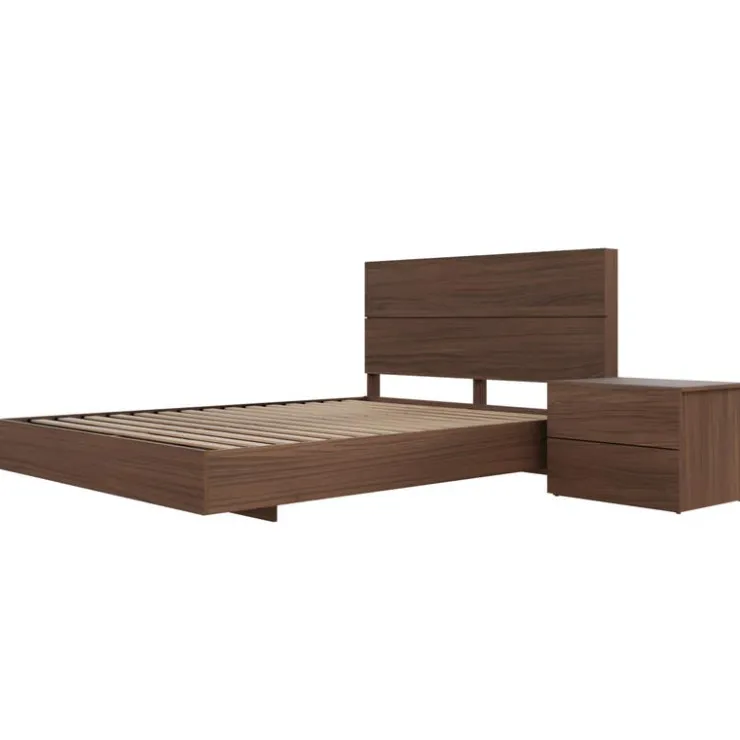 Nexera Queen Bedroom Set (60") - 3 pcs - Walnut Best