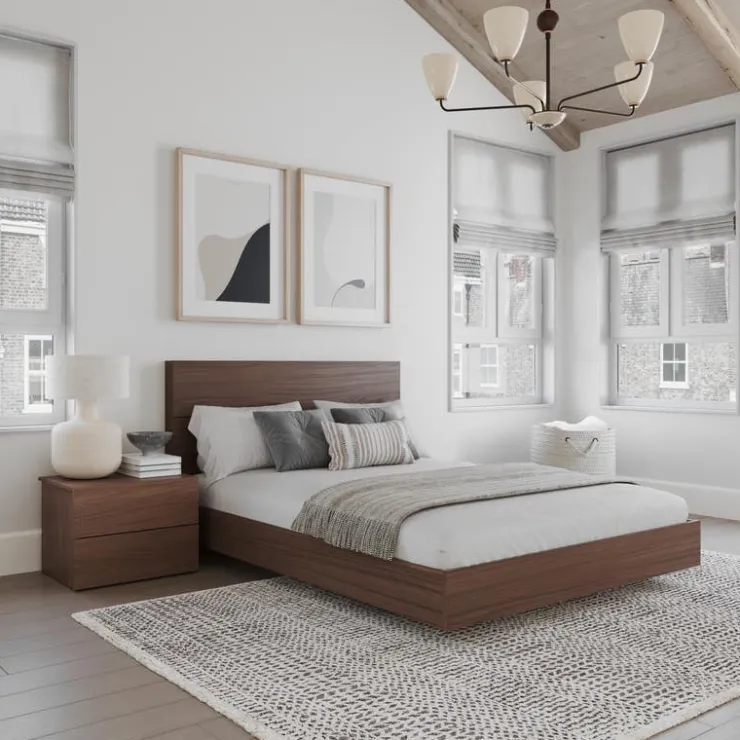 Nexera Queen Bedroom Set (60") - 3 pcs - Walnut Best