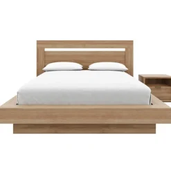 Nexera Queen Bedroom Set (60") - 3 pcs - Brown Oak Discount