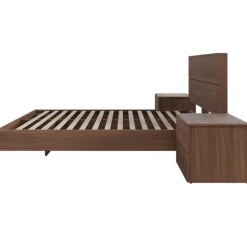 Nexera Queen Bedroom Set (60") - 4 pcs - Walnut Discount
