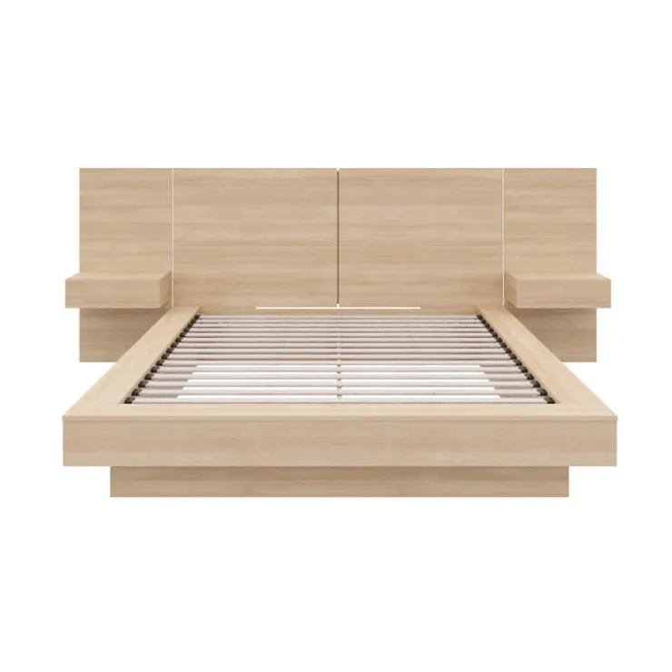 Nexera Queen Bedroom Set (60") - 4 pcs - Natural Blonde Oak Discount