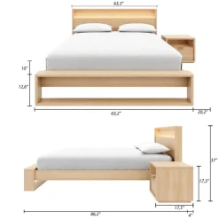 Nexera Queen Bedroom Set with Lighting (60
