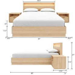 Nexera Queen Bedroom Set with Lighting (60