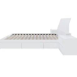 Nexera Queen 3-Drawer Storage Bedroom Set (60") - 4 pcs - White Discount