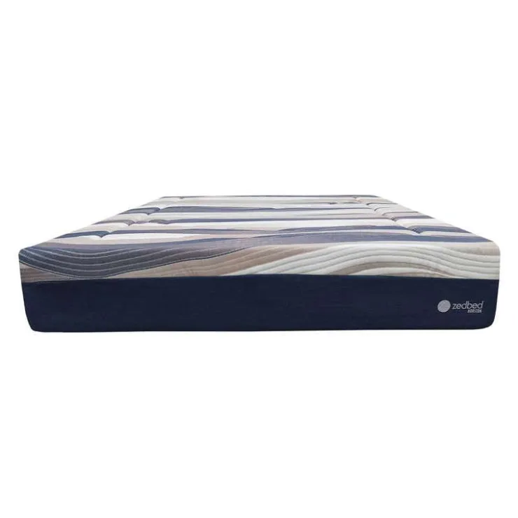 ZedBed Queen Firm Mattress with Pocket Coils - 60" Blue / Pink / Beige Best