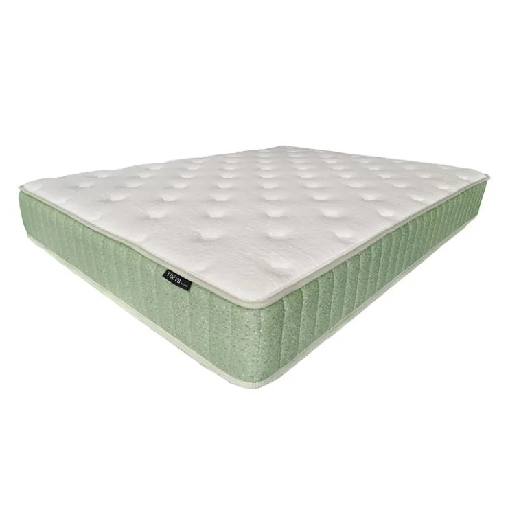 Queen Firm Mattress-in-a-Box with Pocket Coils - 60" Green/White Best