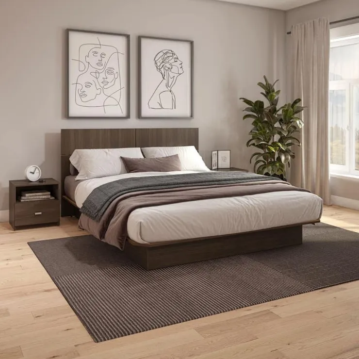 SUA-V Queen Headboard (60") Brown/Natural New