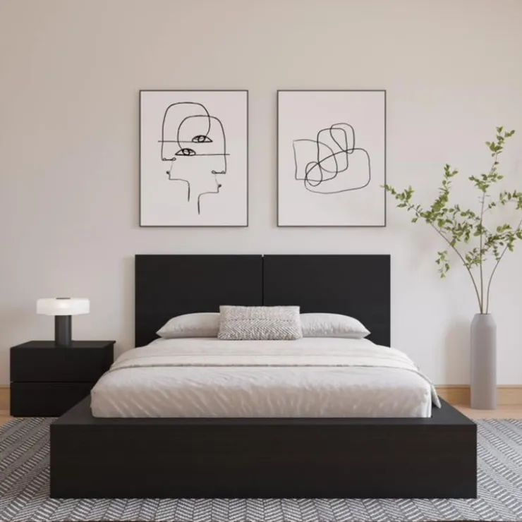 Nexera Queen Headboard (60") - Black karisma Hot
