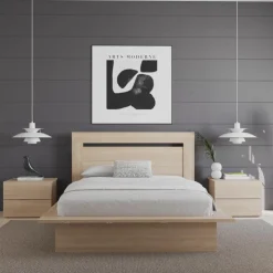 Nexera Queen Headboard - Natural Blonde Oak Outlet