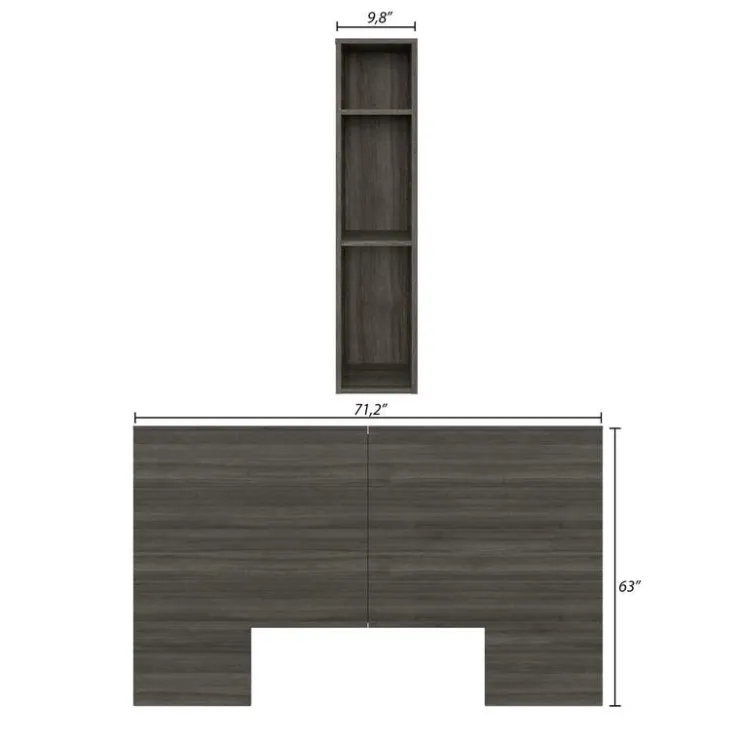 Nexera Queen Headboard - Grey Oak Best