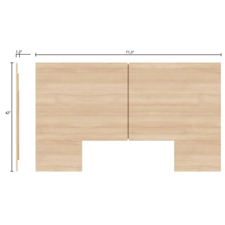 Nexera Queen Headboard - Natural Blonde Oak Outlet