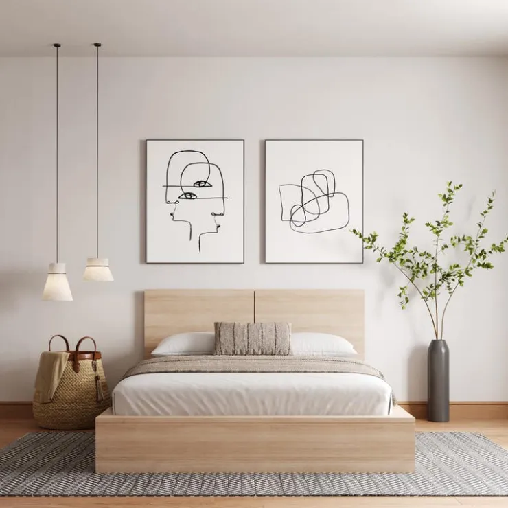 Nexera Queen Headboard - Natural Blonde Oak Outlet