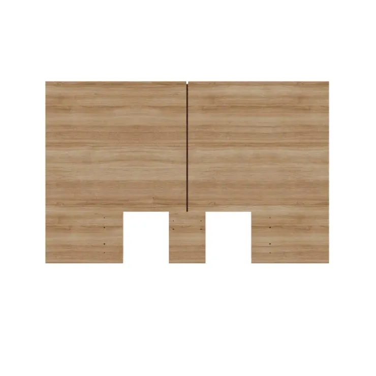 Nexera Queen Headboard - Brown Oak