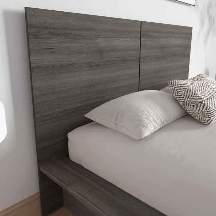 Nexera Queen Headboard - Grey Oak New