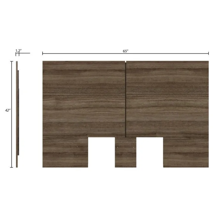 Nexera Queen Headboard - Grey Oak New