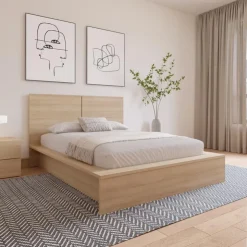 Nexera Queen Headboard - Natural Blonde Oak Sale