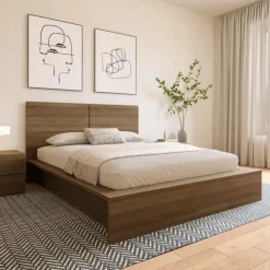 Nexera Queen Headboard - Brown Oak New