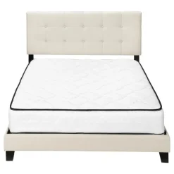Monarch Queen Linen Bed with Headboard (60