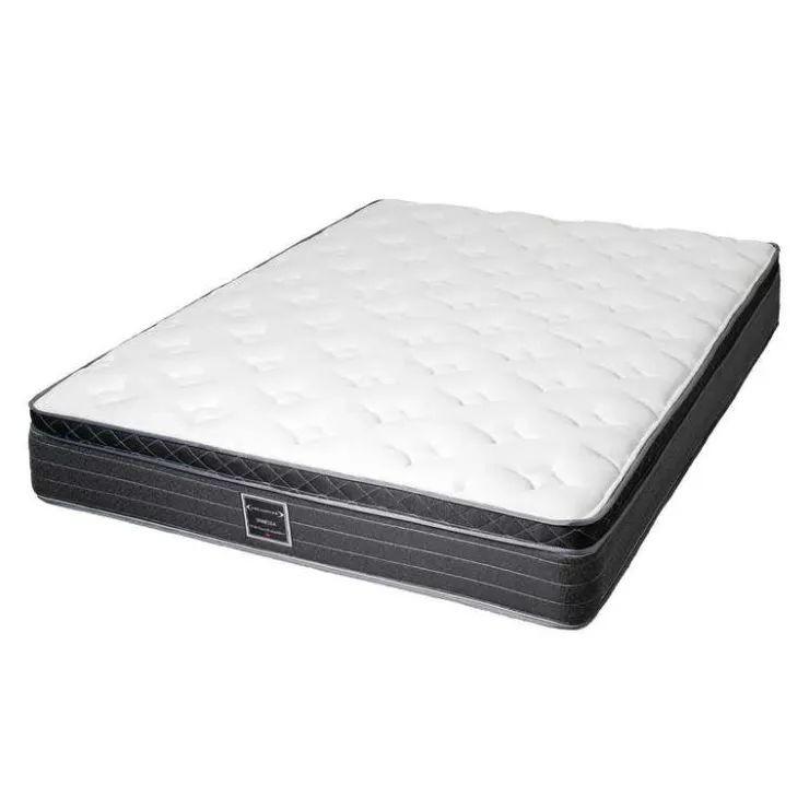 Dreamstar Queen Medium-Firm Mattress with Springs - 60" White/Yorkdale Border Best