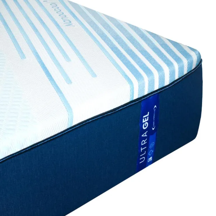 Dreamstar Queen Medium-Firm Memory Foam Mattress-in-a-Box - 60" Smooth Top Blue/White Best