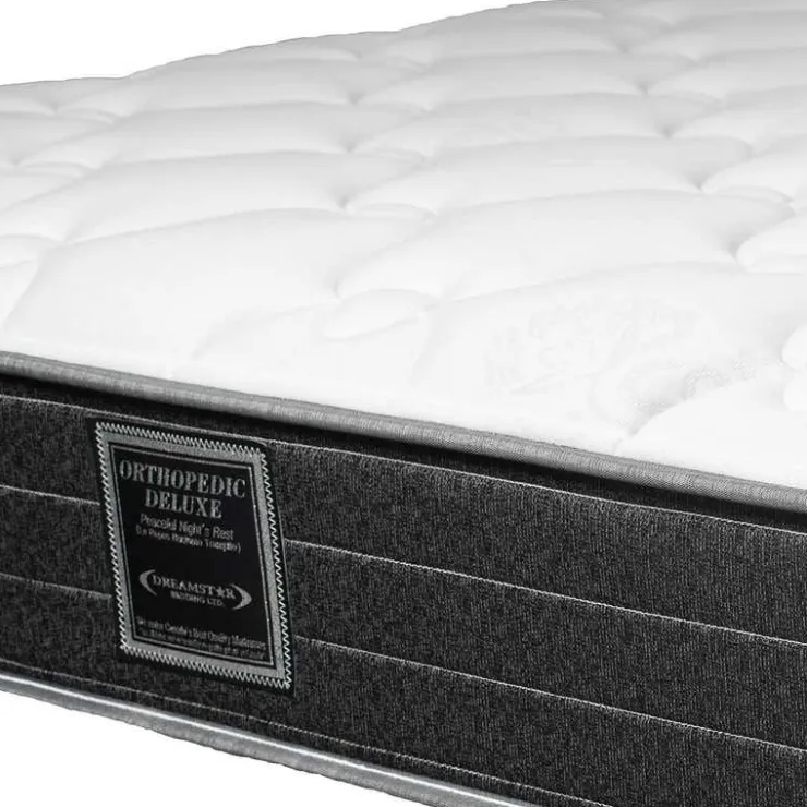 Dreamstar Queen Medium-FirmMattress with Springs - 60" White/Yorkdale Border Hot
