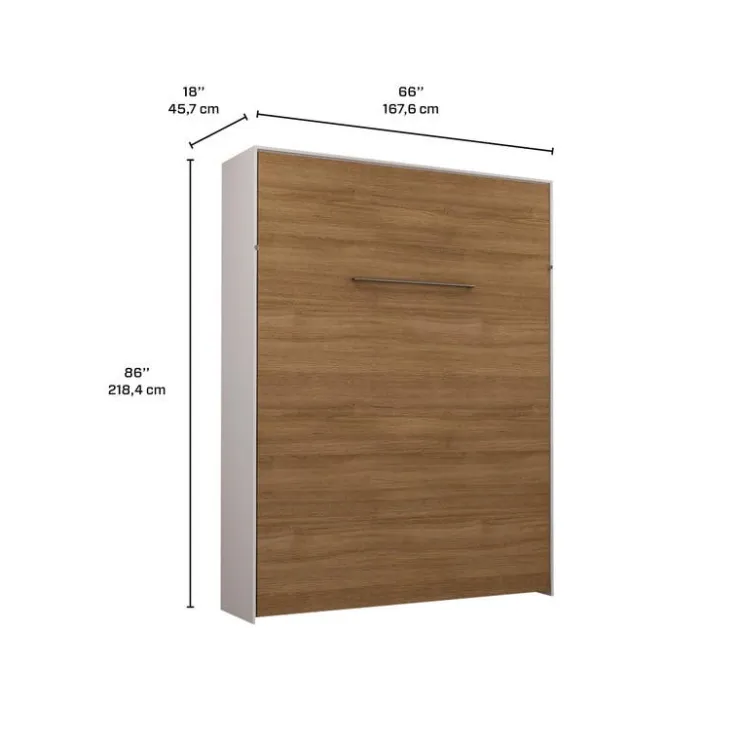 Queen Murphy Bed - Brown Best