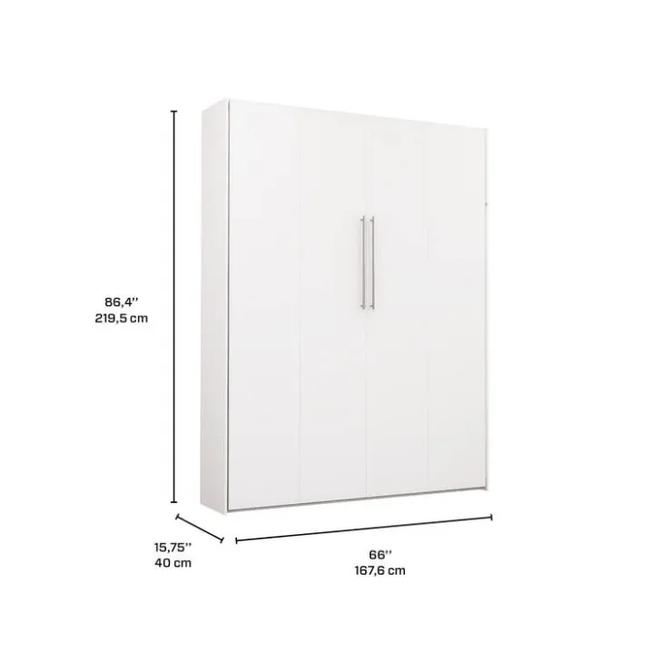 Queen Murphy Bed - White Sale