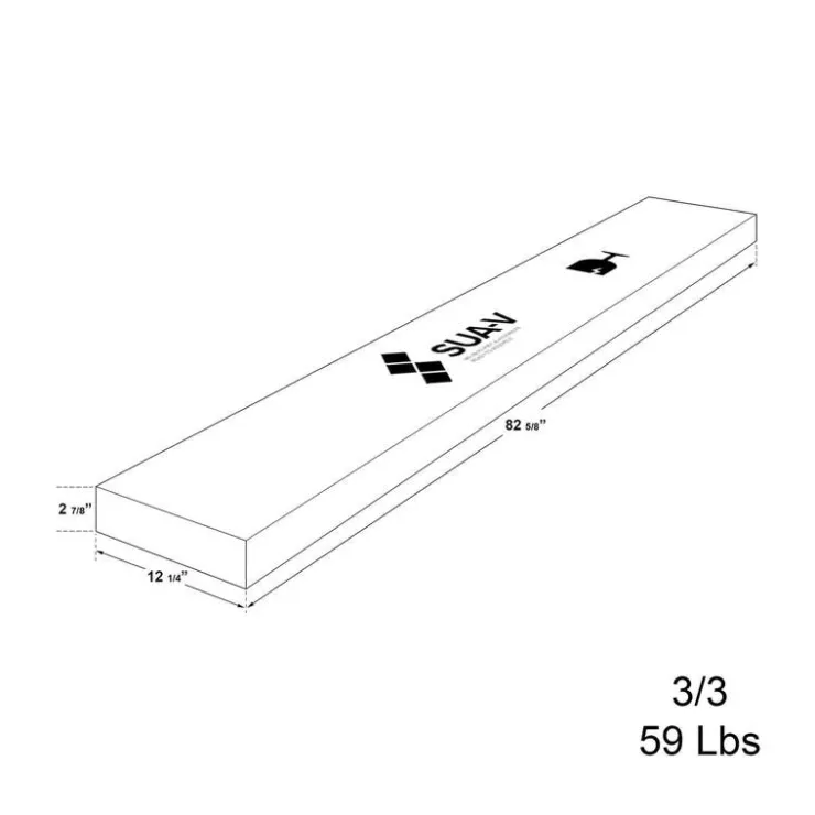 SUA-V Queen Platform Bed (60") Natural New